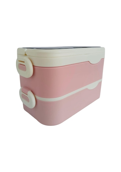 Noki Kids Paslanmaz Çelik Yemek Kabı 1350 Ml Çift Katlı Pembe Çok Renkli