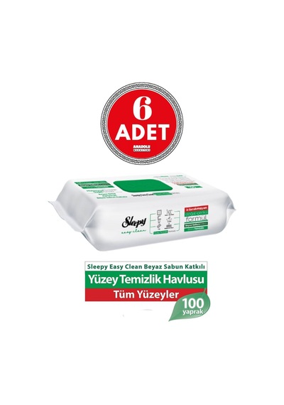 Easy Clean Yüzey Temizlik Havlusu 100 Yaprak 6 Adet Diğer