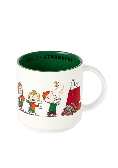 Starbucks Snoopy Peanuts Beyaz Baskılı Kupa 414ml - Limited Edition