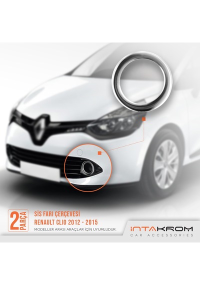 intakrom Renault Clio 4 Sport Tourer Krom Sis Çerçevesi - 2012-2015
