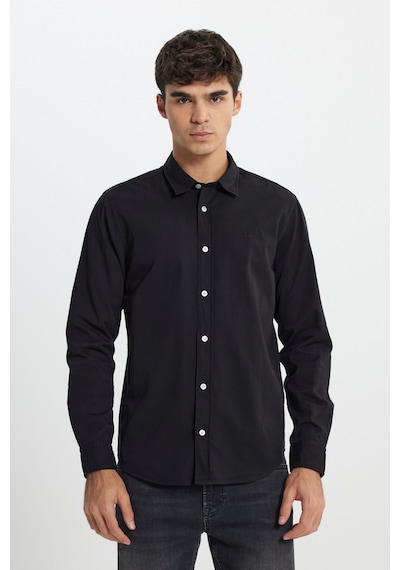 Lee Regular Fit Normal Kesim %100 Pamuk Siyah Gömlek LL37BM001 Siyah