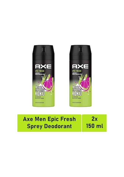 Axe Epic Fresh Erkek Deodorant ve Vücut Spreyi 150 ML x 2 Adet