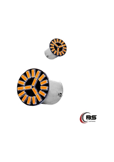 Tek Duy 1156 18 Led Ampul Turuncu Sinyal Olarak   Kullanılabilir