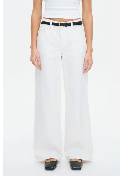 Seeh Beyaz Basic Wide Leg Kadın Jean Sh273
