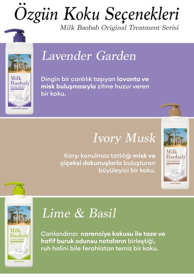 Yıpranmış Saçı Onaran Nemlendirici Saç Kremi Mılk Baobab Original Treatment Lime & Basil