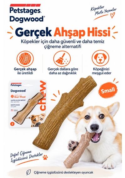 Petstages Dogwood Durable Bitmeyen Kemik Köpek Oyuncağı Small