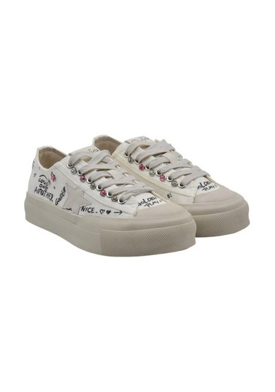Guja 26y312-1 Kadın Taş Zımba Golden Sneaker Ayakkabı Bej