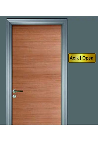 Açık/open Yazılı Metal Yönlendirme Levhası-altın 10x20 Cm