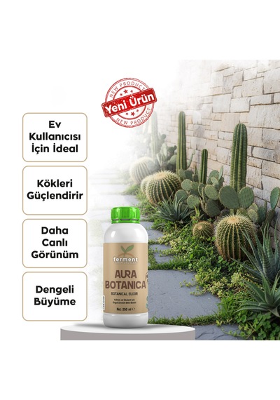 Aura Botanica İkili 250 Ml 2 Adet Kaktüs Ve Skulent İçin Daha Canlı Görünüm Ve Dengeli Büyüme 250 ML