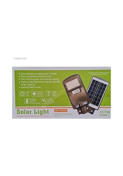 60w solar kumandalı sensörlü Antrasit