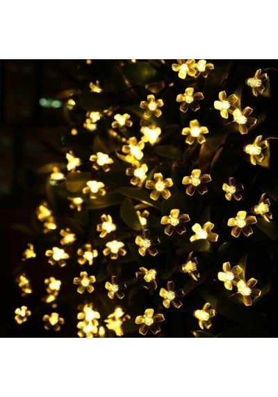 Solar 5m 50 Led Papatya Gün Işığı 8 Fonksiyonlu