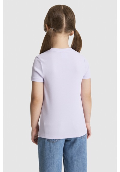 U.S. Polo Assn. Kız Çocuk Lila Tişört Basic 50325626-vr034