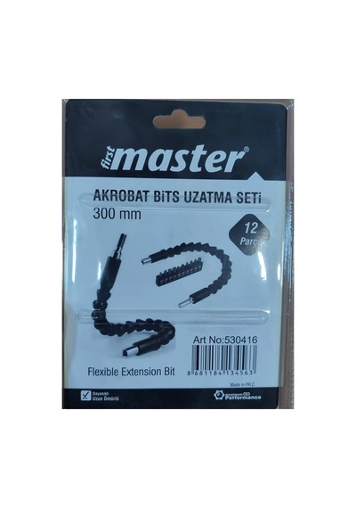 12 Parça 30 Cm Akrobat Kıvrılabilir Eğilebilir Bits Uç Vidalama Vida Sıkma Sökme Torx Yıldız Düz Uç