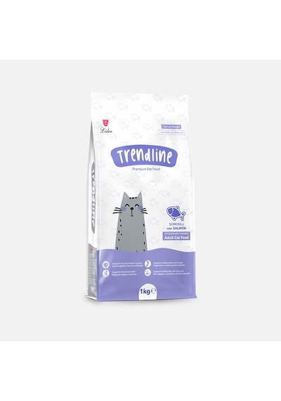 Trendline Somonlu Yetişkin Kuru Kedi Maması 1 Kg