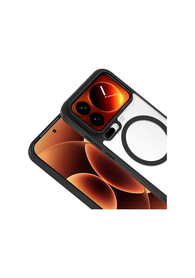 Xiaomi 17 Pro Max Kılıf Magsafe Kamera Korumalı Mat Parmak İzi Tutmayan Pazarplus Siyah