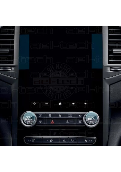 Renault Megane 4 Uyumlu Dijital Klima Gösterge Üstü 9h Nano Ekran Koruyucu 2'li Set