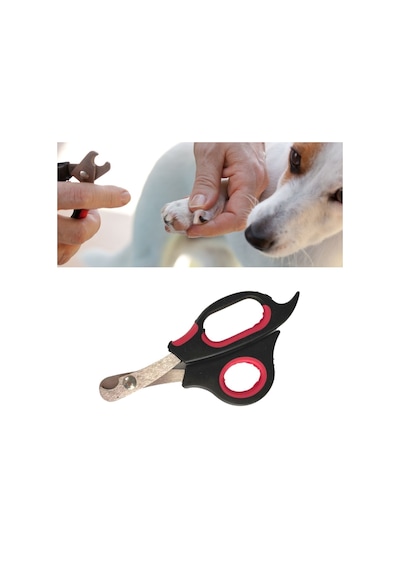 Büyük Irk Köpek Kedi Çelik Uçlu Evcil Hayvan Tırnak Makası Pati Bakım Aleti Ergonomik Kaymaz 4832