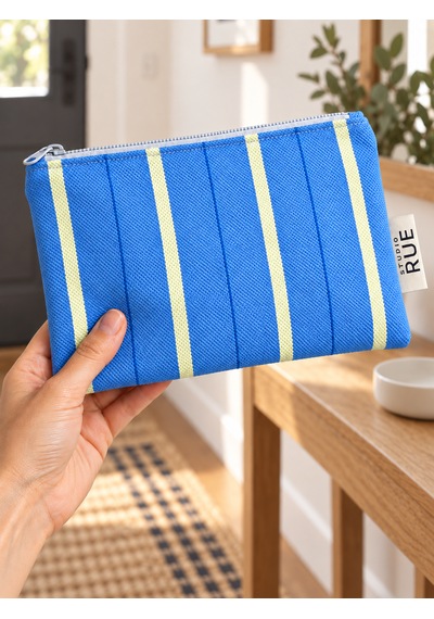 Makyaj Çantası Ve Seyahat Düzenleyici Çizgili 22x15 Cm