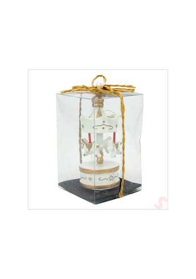 Kutulu Mini Atlı Karınca, 8,5cm X 3,5cm - Siyah Süslü
