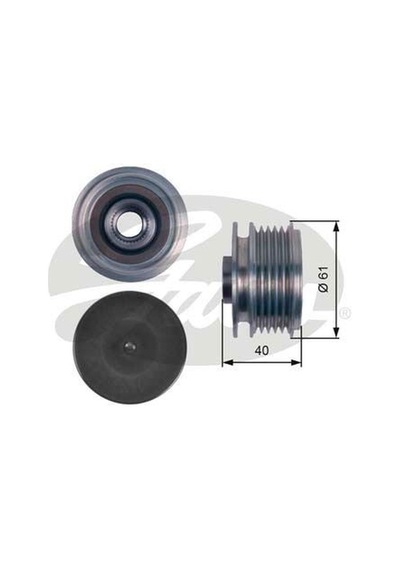 GATES OAP7117 ALTERNATÖR KASNAĞI ACCENT ERA 07-11 ACCENT ERA ACCE