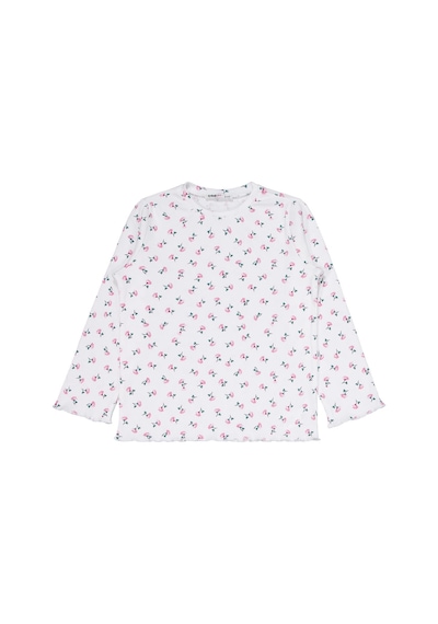 Civil Girls Çiçek Desenli 6-9 Yaş Pijama Takımı - Ekru
