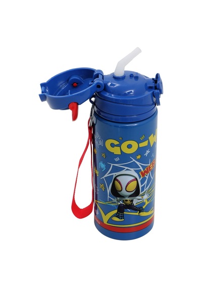 Ottonya Spıderman Plastik Matara Frx 500ml Webs Çok Renkli