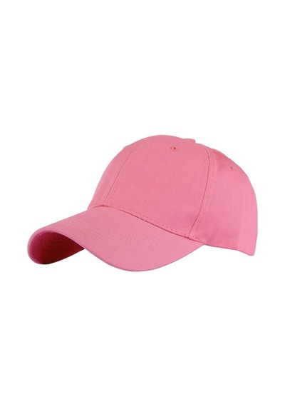 Perlotus Düz Renk Spor Beyzbol Kep Pamuklu Şapka Açık Pembe