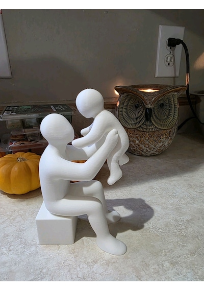 Babalar Günü Mini Salon Raf Ve Konsol Üstü Hediyelik Dekoratif Obje Figür 13 Cm