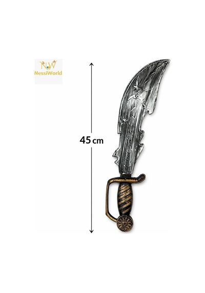Mey İthalat Eskitme Detaylı Plastik Korsan Kılıcı 45 Cm