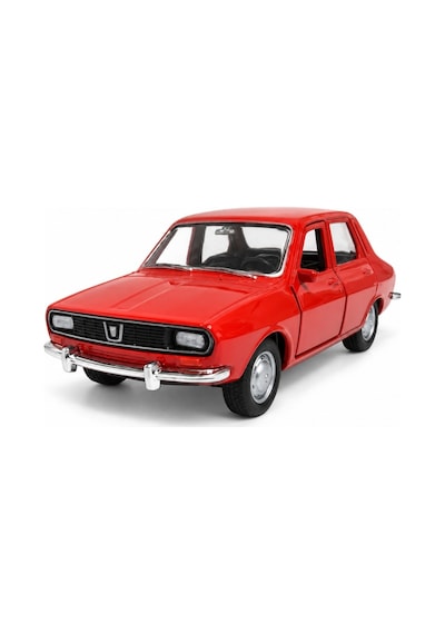Welly 43827 Renault 12 Kırmızı 1:36 Metal Die-cast Çek-bırak Model Araba 11,5 Cm