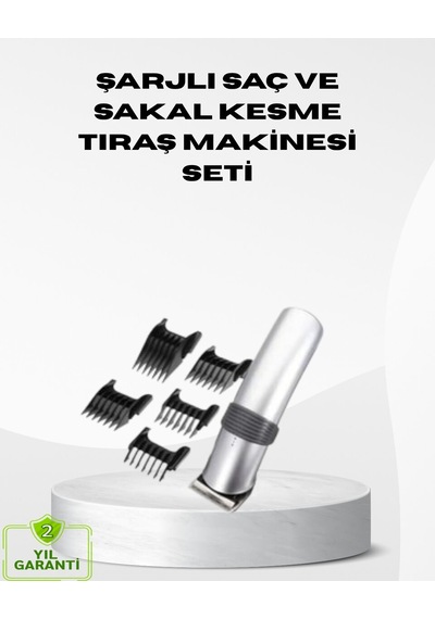 Kablosuz Profesyonel Tıraş Makinesi Şarjlı 60 Dakika Kullanım Süreli Çelik Bıçaklı Sessiz Motor Mh-hs4945-3137