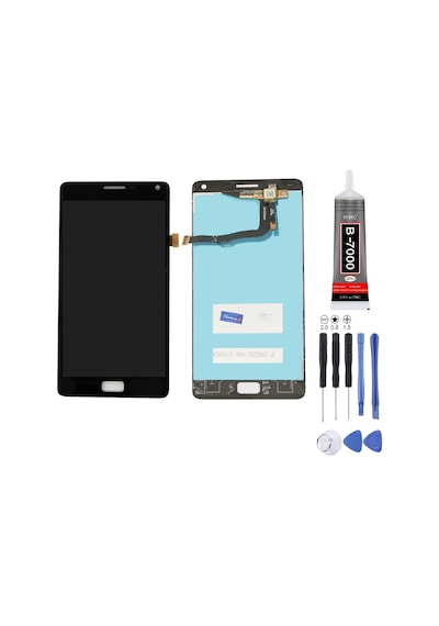 Lenovo Vibe P1 Uyumlu Lcd Ekran Çıtasız Siyah + Montaj Kiti