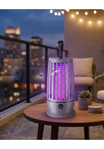 Mey İthalat Elektrikli Böcek Öldürücü Uv Işıklı Gece Lambası Sessiz Çalışan Geniş Alan Etkili