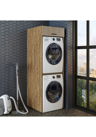 Banyo Dolabı 196,2 X 67 Cm Çamaşır Ve Kurutma Makinesi Dolabı Atl Atlantik Çam Banyo Dolabı 196,2 X 67 Cm Çamaşır Ve Kurutma Makinesi Dolabı Atl Atlantik Çam