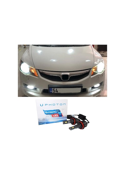 Honda Civic Fd6 Led Xenon Kısa Far Ampulü Hb4 Ultimate 9500 Lumens Yeni Seri Beyaz 2006-2012