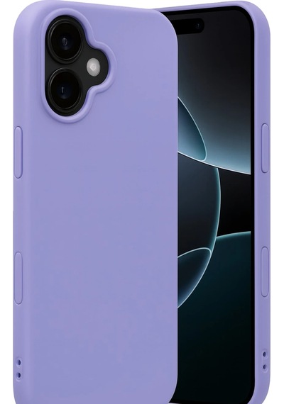 Gld-spt- Newface Apple Uyumlu iPhone 17 Nano İçi Kadife Silikon - Lila