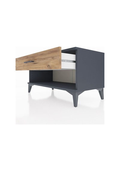 Hyperion Şifonyer Tek Çekmeceli 88x44x48 Antrasit-çam Antrasit