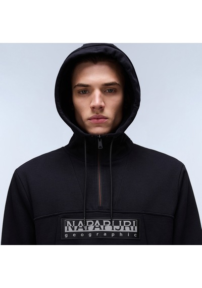 Napapijri Burgee Hzh 2.0 Erkek Siyah Sweatshirt Düz Np0a4ı5e0411 SiYAH