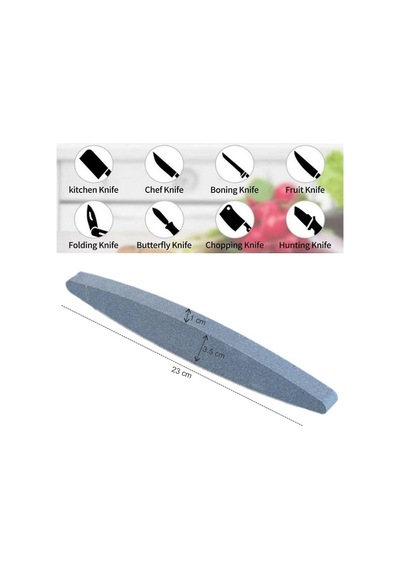 2 Adet Bileme Taşı 150 Grit Oval Bileme Taşı Bıçak Bileme Bıçak B