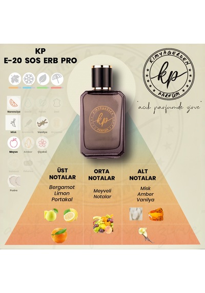 Kimyagerden E-20 Erkek Parfüm EDP 50 ML
