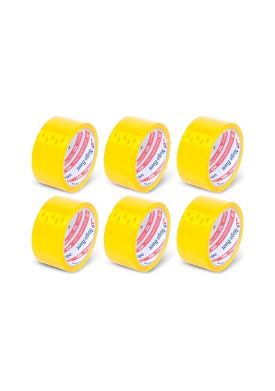 45 Mm X 40 Mt Sarı Koli Bandı 6 Adet 1