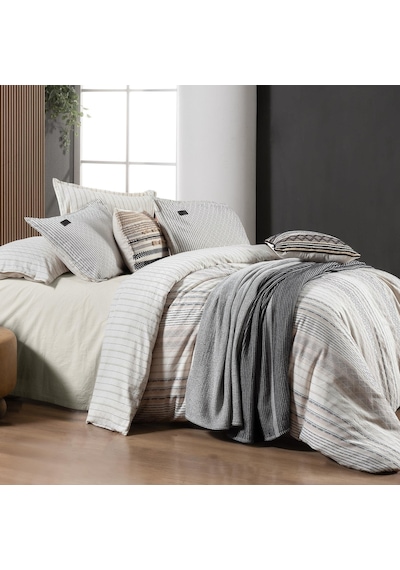 Sarev Calamor Bej King Size Battal Boy %100 Pamuk Mood Comfort Nevresim Takımı Bej
