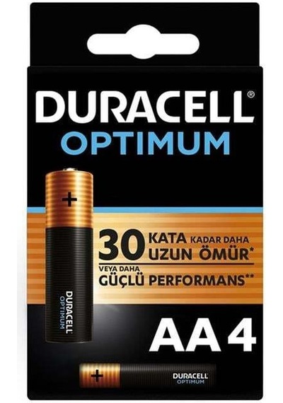 Duracell Optimum 1.5 Volt Alkalin Aa 4 Lü İnce Kalem Pil Mx1500