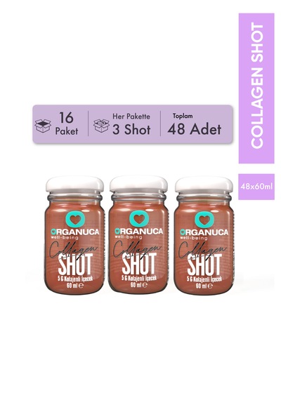 Avantajlı 16 Paket 3 Lü Collagen Shot 60 Ml 5 Gr Kolajen 48 Adet