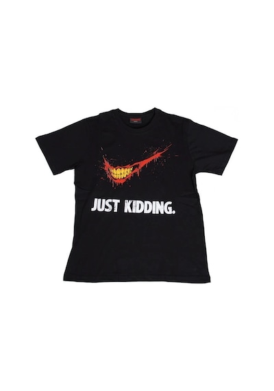Dc Comics Joker Just Kidding Tişört Siyah Çok Renkli