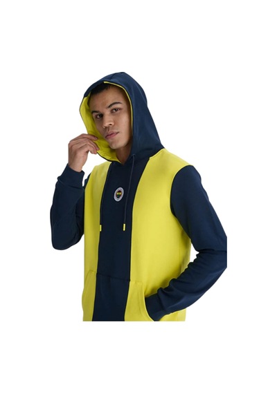 Fenerium Erkek Trıbun Sarı Lacivert Sweat Sarı - Lacivert