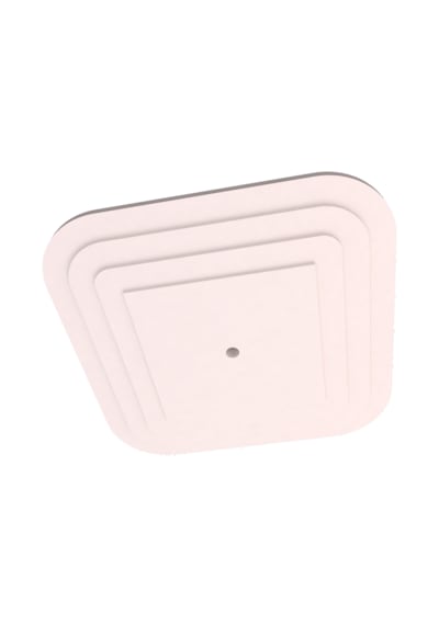 Motifpiyer Lamba Tavan Göbeği Düz-4k-model-kare-egri-56cm-2 Adet Beyaz