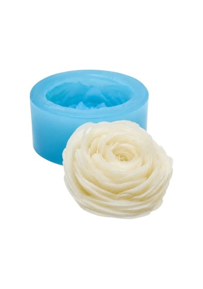 Düğün Çiçeği Silikon Kalıbı - Ranunculus Çiçeği Kalıbı