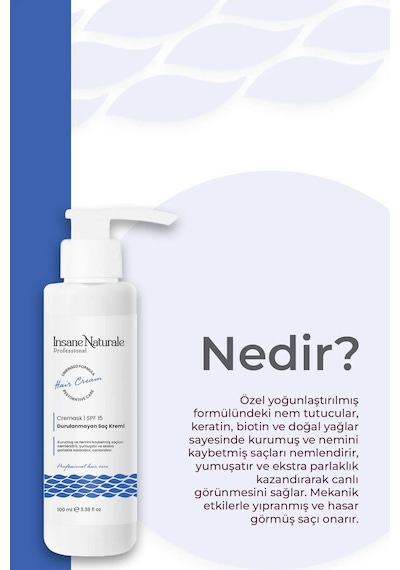 Durulanmayan Saç Bakım Kremi 100 Ml
