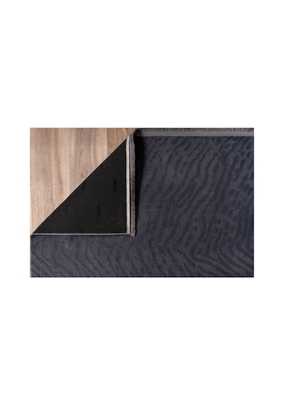 Plato Halı Opqo Padişah Premium Oturma Odası, Salon, Antre, Yıkanabilir Polyester Kaymaz Taban Antrasit Halı